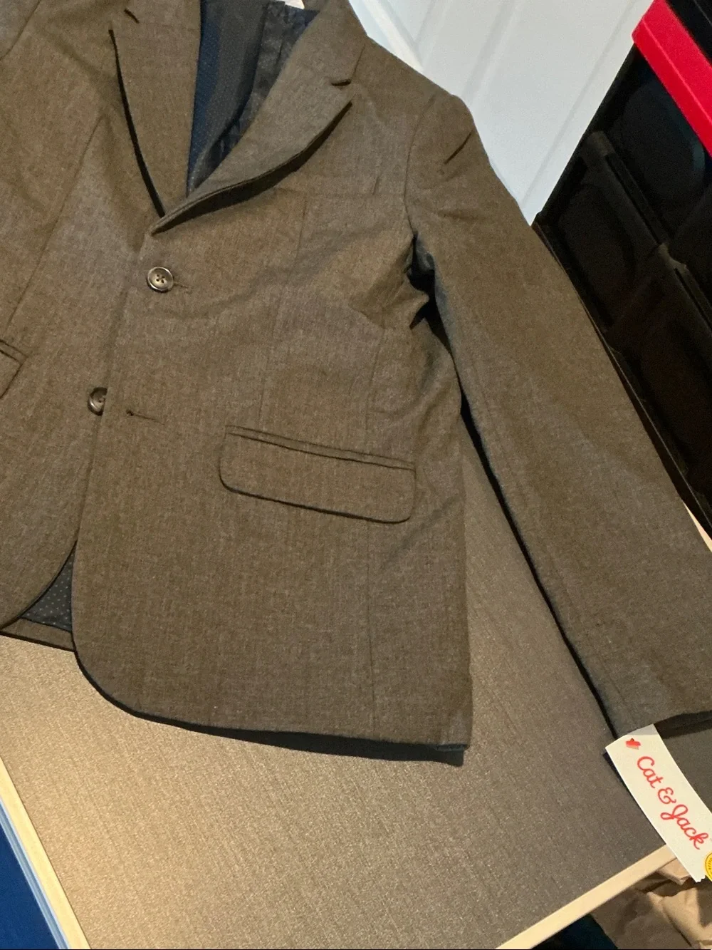 Boys Gray Suit Jacket